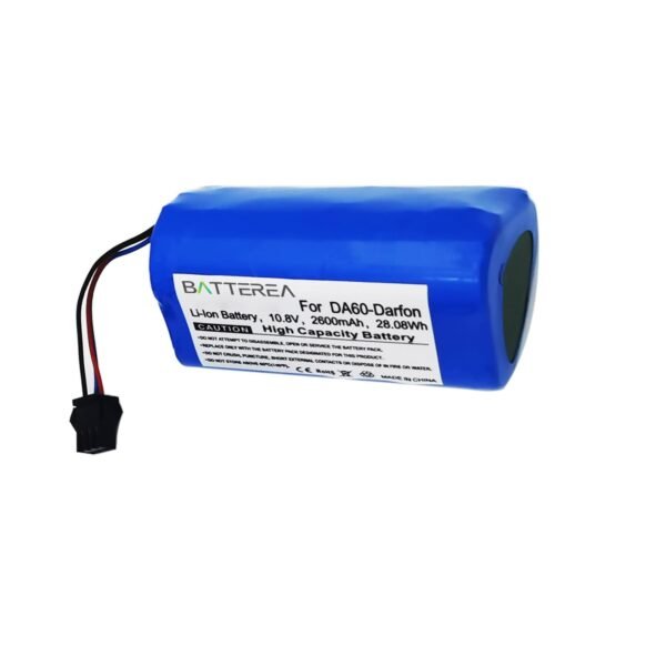 Vacuum cleaner battery replacement for Ecovacs Deebot Slim replaces DA60-Darfon 2600mAh 10.8V Li-ion
