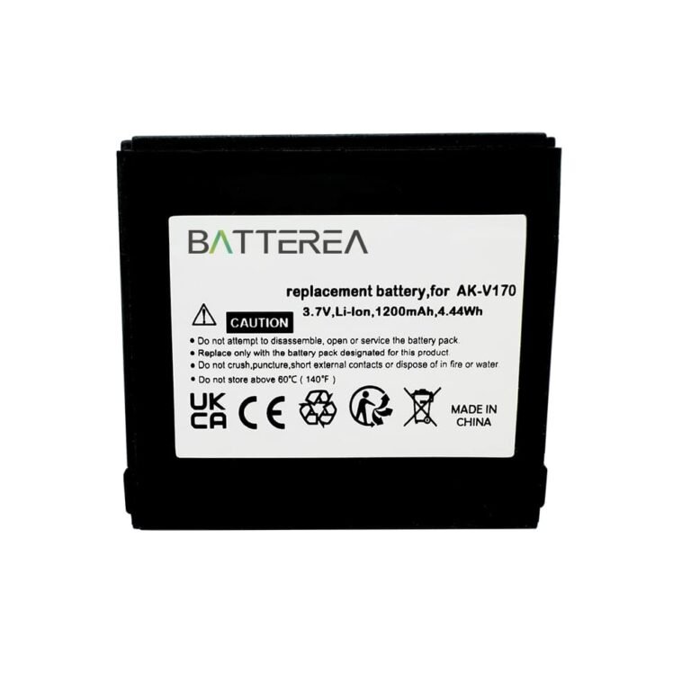 Phone battery replacement for Emporia Life Plus, replaces AK-V170, 3.7V,1200mAh, Li-ion