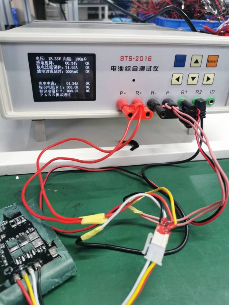 test a lithium ion battery using