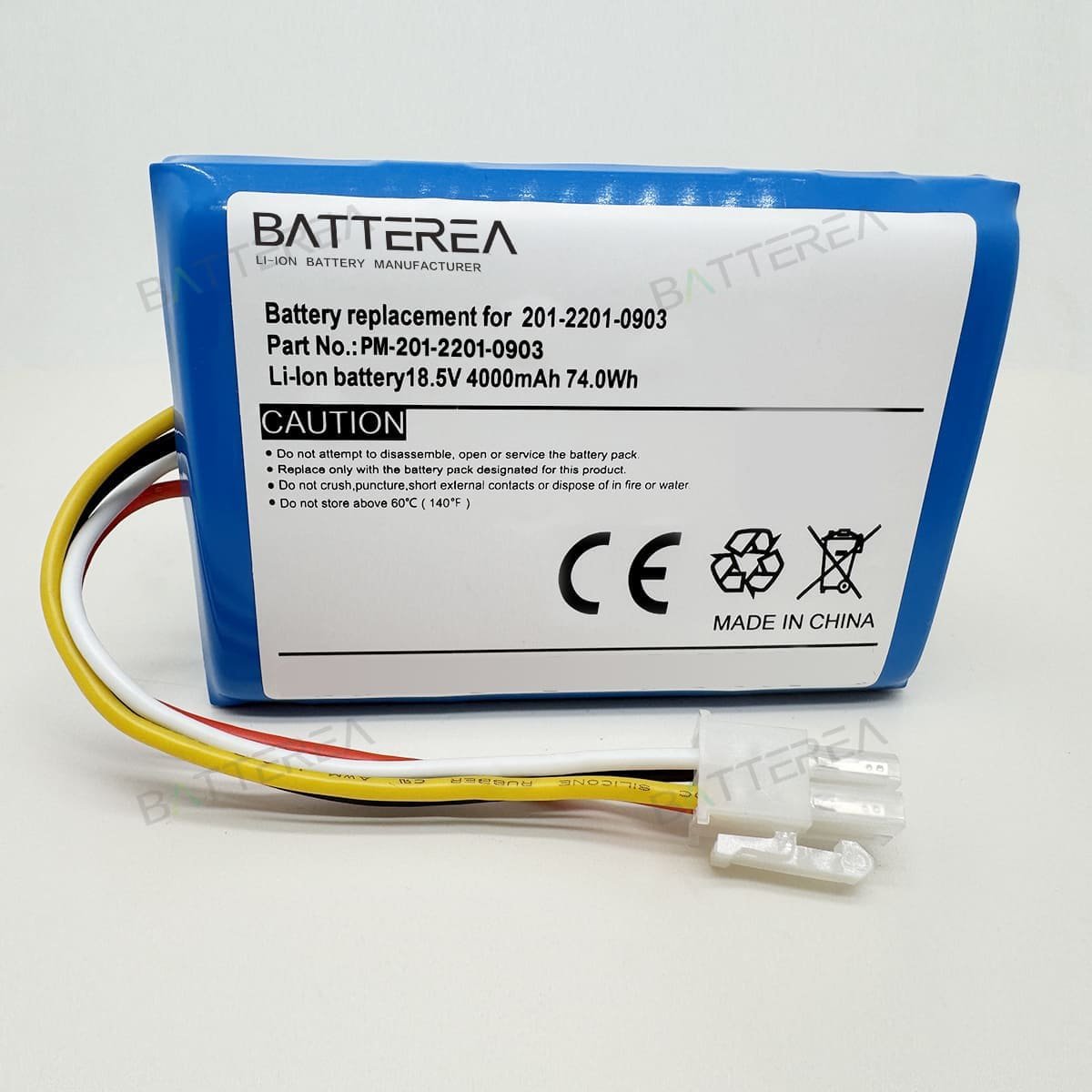 18.5v 4000mah lawn mower battery battery for ecovacs 201 2201 0903