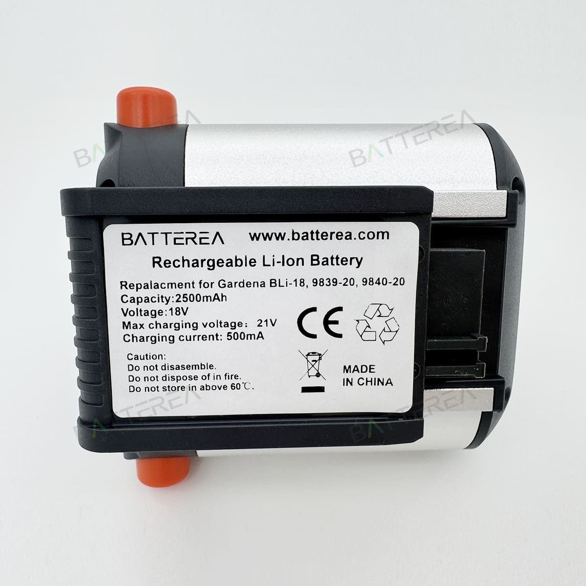 wholesale 18v 2500mah replacement batteries for gardena 9840 20, bli 18, 9839 20 li ion