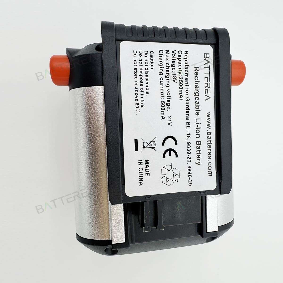 wholesale 18v 2500mah replacement batteries for gardena 9840 20, bli 18, 9839 20 li ion