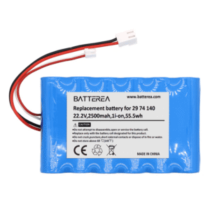 wholesale 22.2v,2500mah replacement battery for fakir starky premium, wda 700 wet & dry, replaces for fakir 29 74 140,li ion,55.5wh