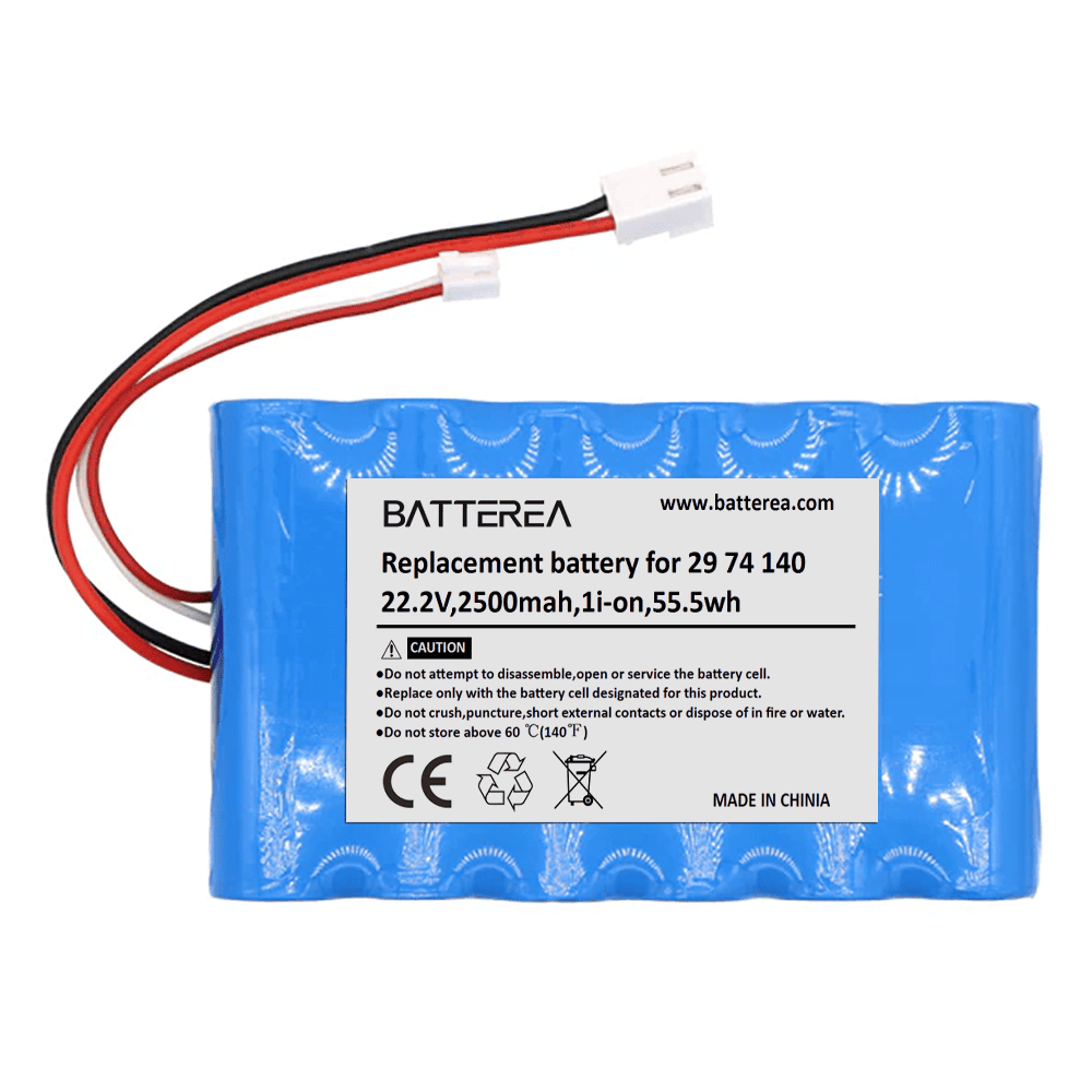 wholesale 22.2v,2500mah replacement battery for fakir starky premium, wda 700 wet & dry, replaces for fakir 29 74 140,li ion,55.5wh