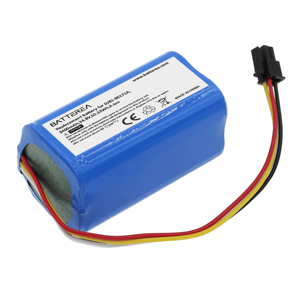 wholesale replacement battery for samsung powerbot e vr5000rm vr05r5050wk,replaces for dj81 00171a,3400mah,14.8v,50.32wh