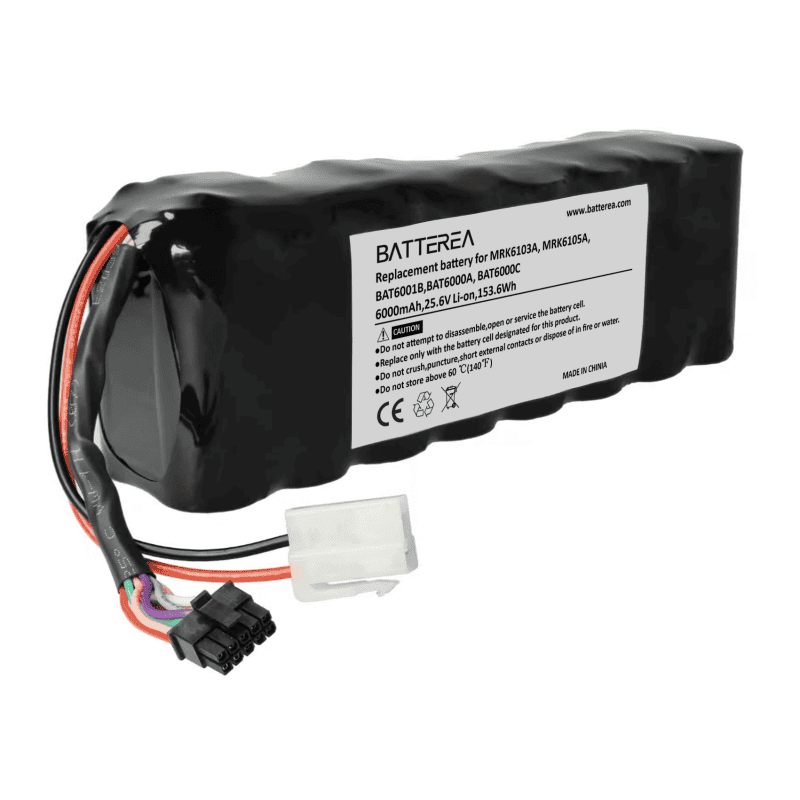 battery replacement for mrk6103a, mrk6105a, bat6001b, bat6000a, bat6000c 6000mah 25.2v li ion