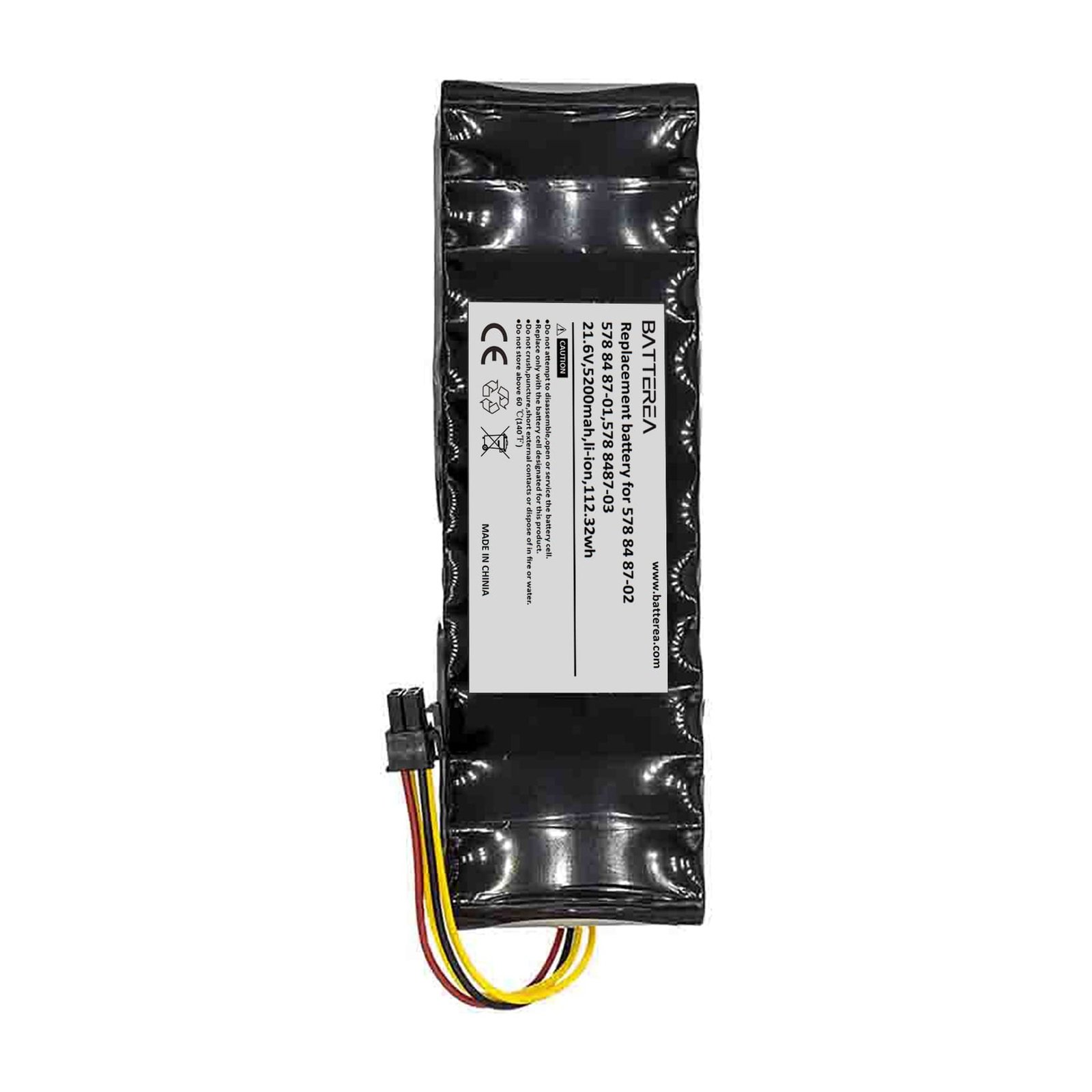 21.6v 5200mah replacement battery compatible with automower 265acx,265acx g2 2,265acx 2012,replaces for 578 84 87 02, 578 84 87 01, 578 84 87 03,li ion