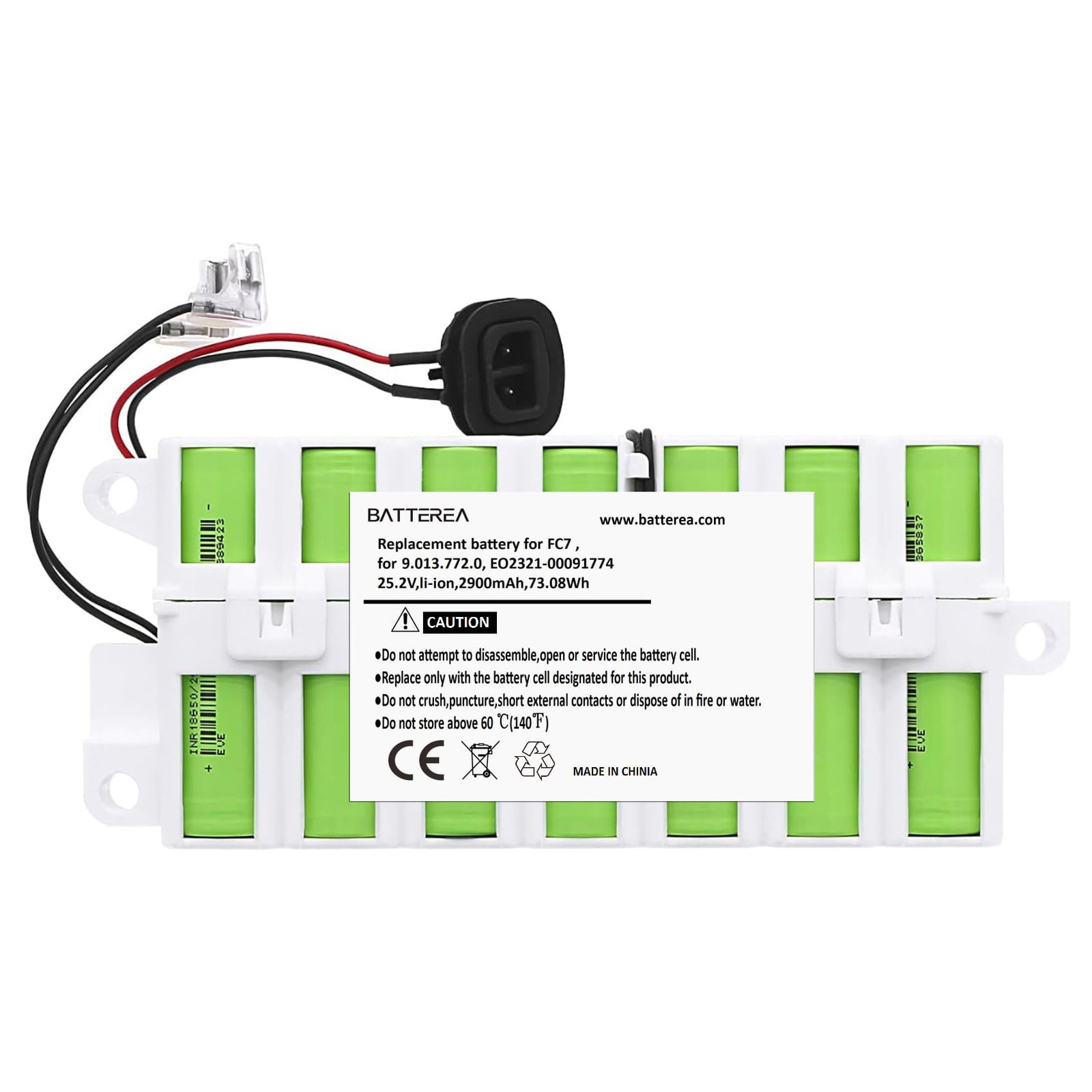 wholesale replacement battery for karcher fc7 ,replaces 9.013.772.0, eo2321 00091774, 25.2v,3000mah,75.6wh