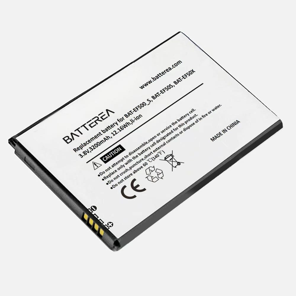 barcode scanner battery for bluebird ef500r, ef500, ef501,replaces bat ef500 s, bat ef50s, bat ef50x, 3.8v,3200mah, 12.16wh,li ion