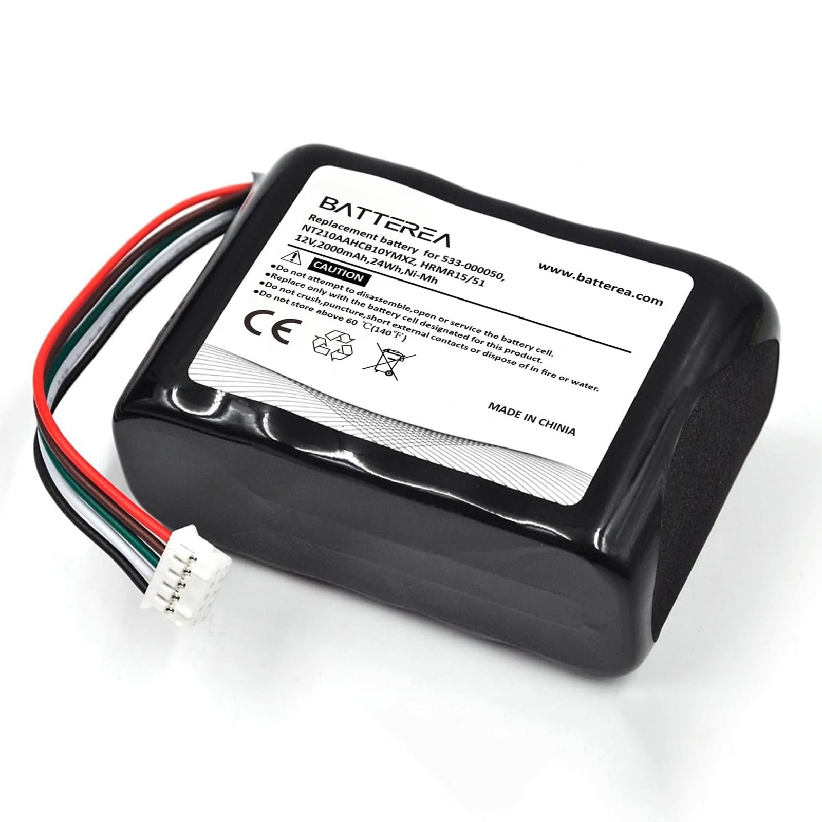 12v 2000mah ni mh battery for logitech squeezebox radio 930 000101, replaces 533 000050, nt210aahcb10ymxz, hrmr15/51, 24wh