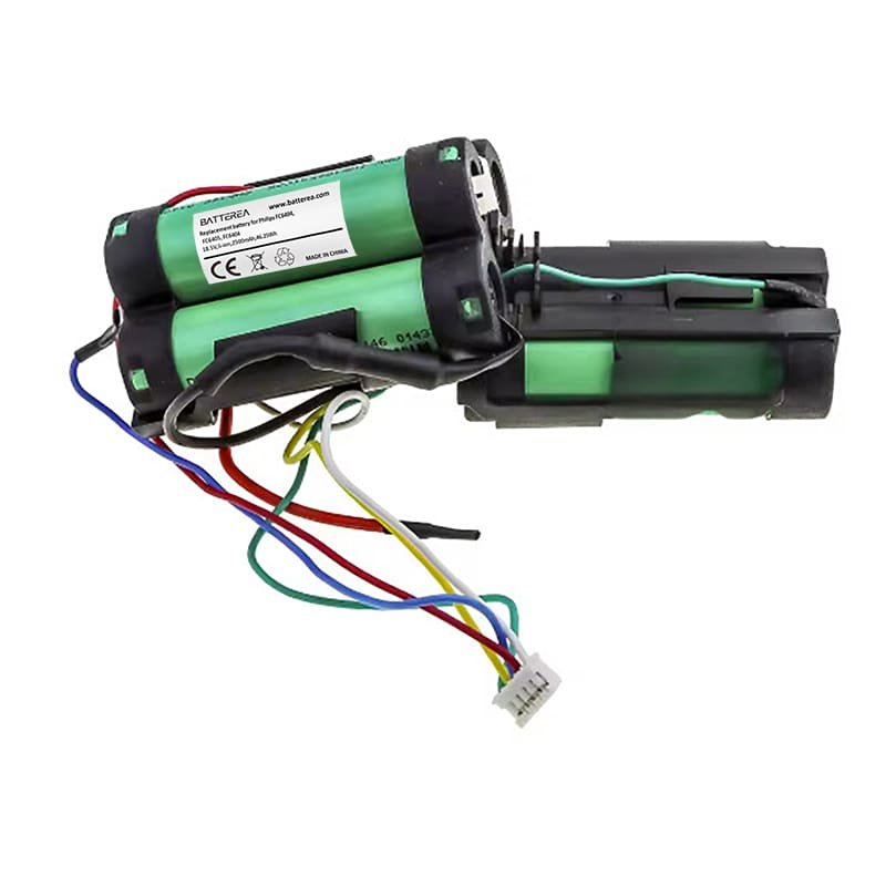wholesale replacement battery for fc6404, fc6405, fc6404/01, replaces for 5icr19/65, 18.5v,2500mah,46.25wh,li ion