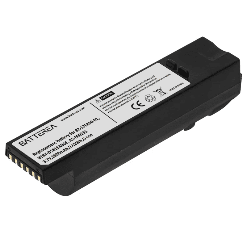barcode scanner battery for zebra ds8178, ds8100, ds8170,replaces 82 176890 01, btry ds81eab0e, as 000231, 3.7v,2600mah,9.62wh,li ion