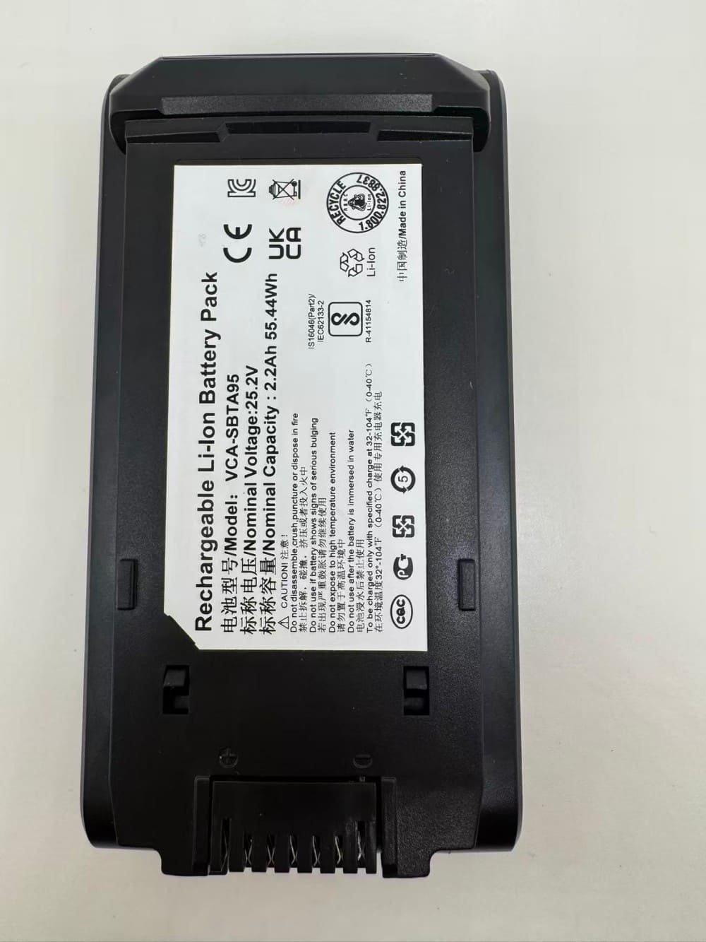 wholesale replacement battery for dj96 00242a,vca sbta95 aa,vca sbta95,vca sbtc97,vca sbtc97s,25.2v,2.2ah,55.44wh, li ion