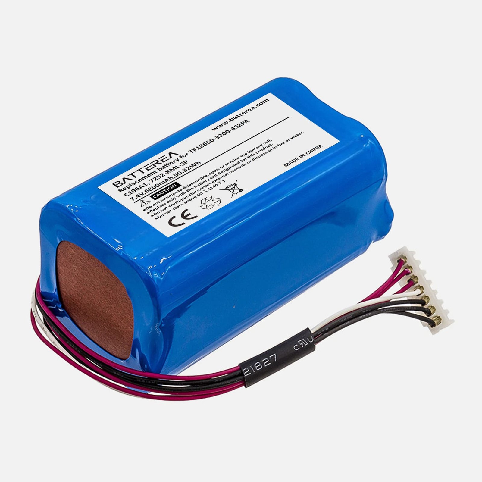 wholesale replacement battery for marshall kilburn ii, kilburn ii ,replaces tf18650 3200 4s2pa, c196a1, 7252 xml sp, 7.4v,6800mah,13.32wh