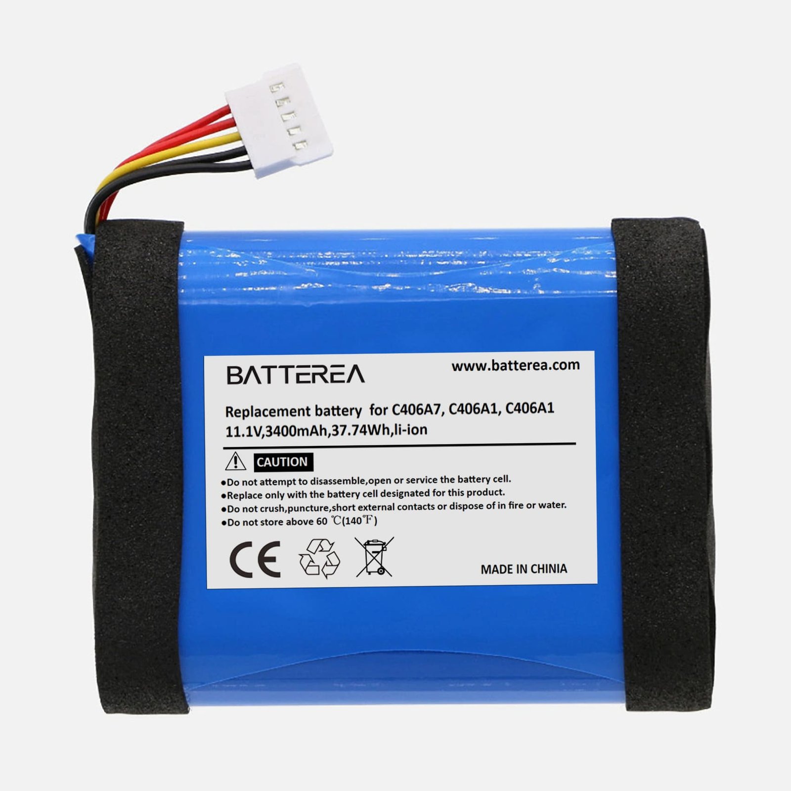 wholesale replacement battery for marshall middleton,replaces c406a7, c406a1, c406a1, 11.1v,3400mah,37.74wh,li ion