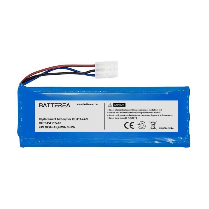 wholesale replacement battery for soundcast outcast ico411a, outcast ico410, outcast ico411a 4n, replaces outcast 20s 1p, 24v,2000mah,48wh,ni mh
