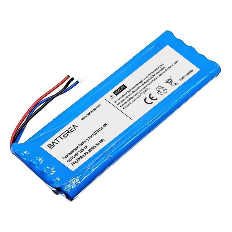 wholesale replacement battery for soundcast outcast ico411a, outcast ico410, outcast ico411a 4n, replaces outcast 20s 1p, 24v,2000mah,48wh,ni mh