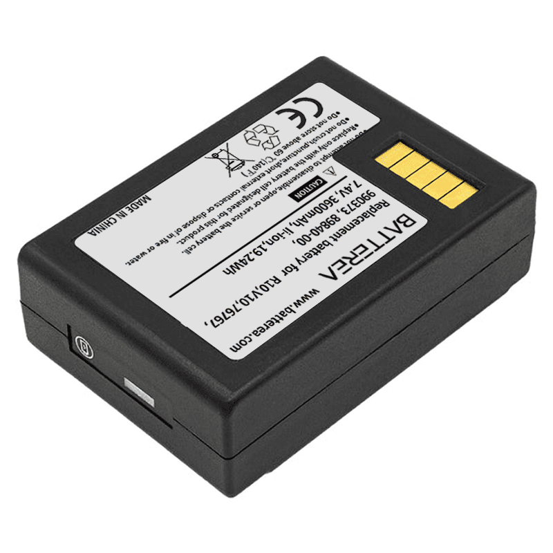 wholesale replacement battery compatible with trimble r10, v10, r10 gnss, replaces 76767, 990373, 89840 00, 7.4v, 3600mah, li ion,19.24wh