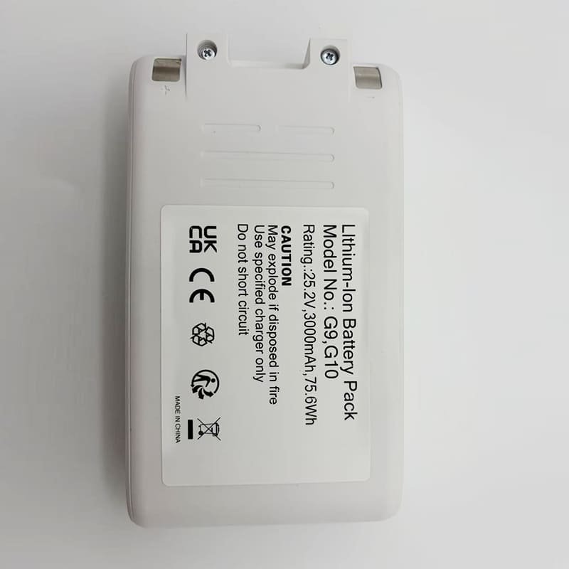 replacement battery for xiaomi mijia g9 g10, 25.2v,3000mah