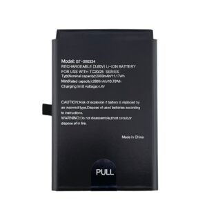 battery for zebra tc20, tc25, tc200j, replaces bt 000334, bt 000334 1, btry tc2x int1 01,3.85v,2800mah,10.78wh,li polymer