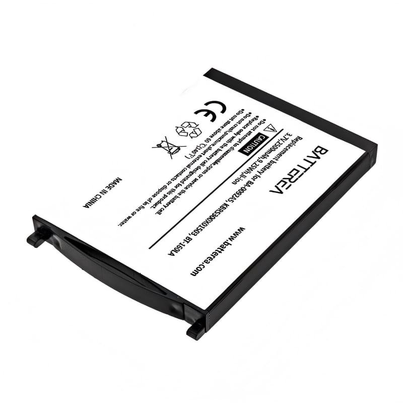 barcode scanner battery for cipherlab rs30, replaces ba 0092a5, kbrs300x01503, bt 160la,3.7v,2500mah,9.25wh,li ion