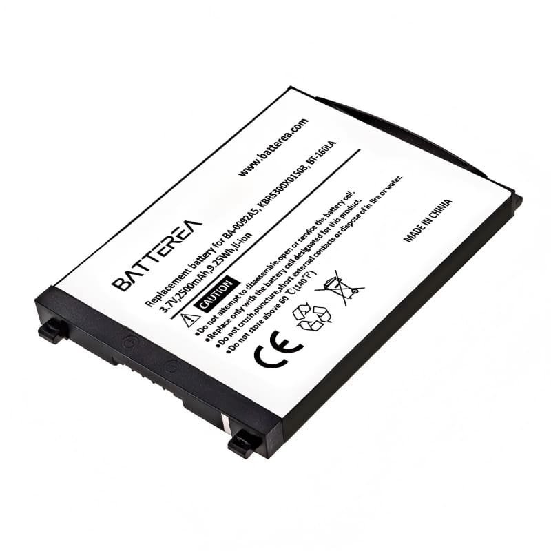 barcode scanner battery for cipherlab rs30, replaces ba 0092a5, kbrs300x01503, bt 160la,3.7v,2500mah,9.25wh,li ion
